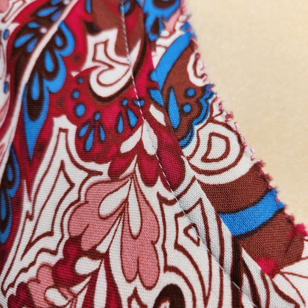 Soft Surroundings Kara Fit & Flare Flowy Pleated Floral Paisley Midi-Maxi Dress - Picture 10 of 16